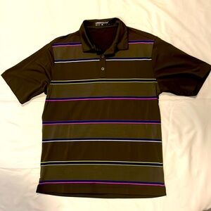 Nike Golf Tour Performance Polo (Dark Green/Navy/Purple/Yellow) Medium - NWOT-